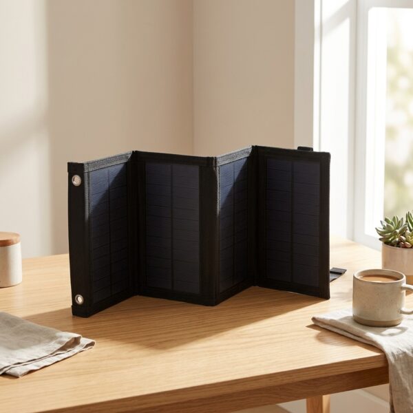 Panel Solar Portátil Plegable con Carga USB