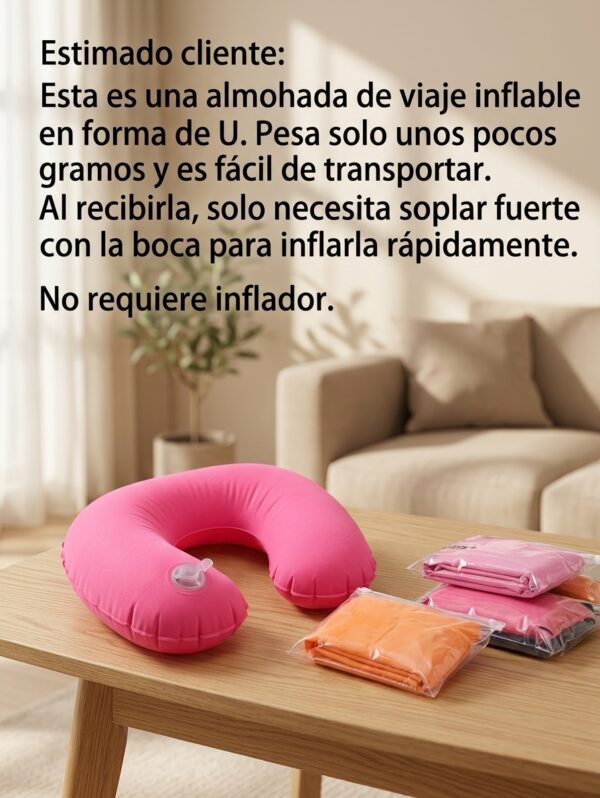 Almohada Inflable Con Forma de U