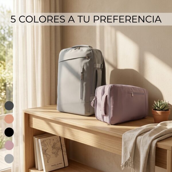 Maleta de viaje expandible tipo mochila Multiusos FlexiPack 🎒✈️