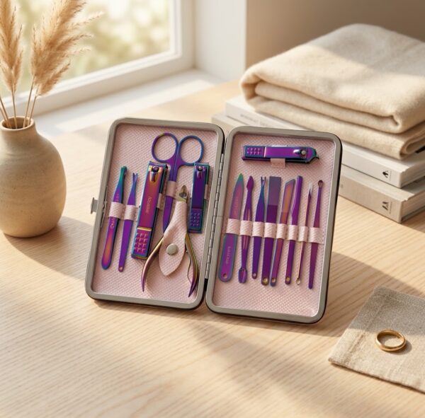 Set Cuidado de Uñas 15 Piezas con Estuche