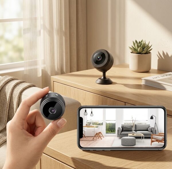 Mini Cámara Espía HD WiFi 1080p CamSec 360 📷🕵️‍♂️