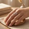 Anillo Ajustable Huellita de Mascota y Corazón en Acero Inoxidable