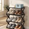 Organizador de Zapatos Moderno en Forma de X de 4 Niveles