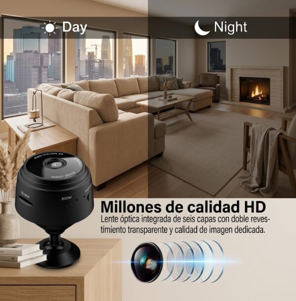 Mini Cámara Espía HD WiFi 1080p CamSec 360 📷🕵️‍♂️