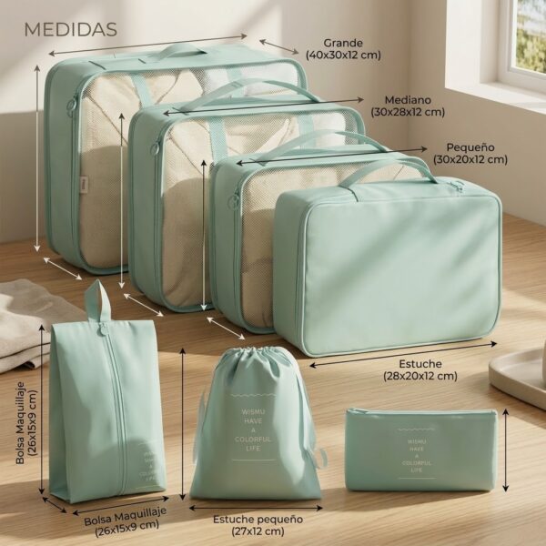 Set Premium de Organizadores de Equipaje x 7 Piezas