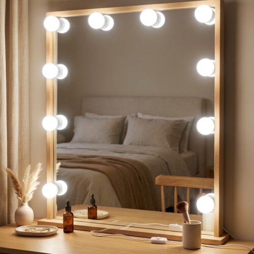 Kit de Luces LED para Espejo de Maquillaje x 10 Bombillos Regulares USB