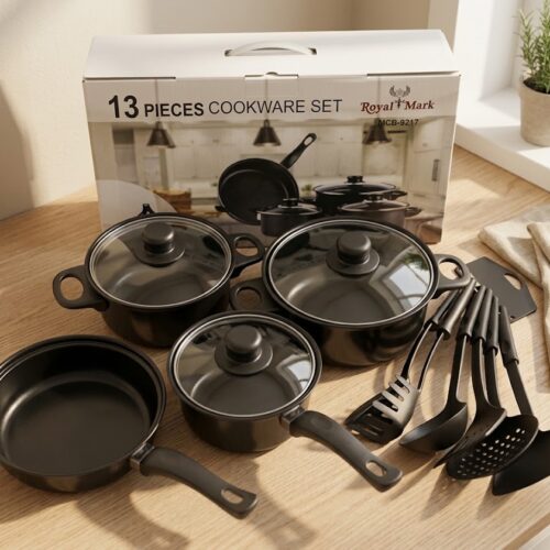 Set x 13 Piezas | Ollas y Utensilios Antiadherentes | Royal Mark